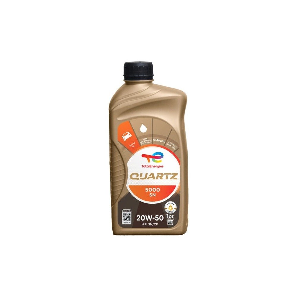 Imagen referencial del envase de QUARTZ 5000 SN 20W-50: litro