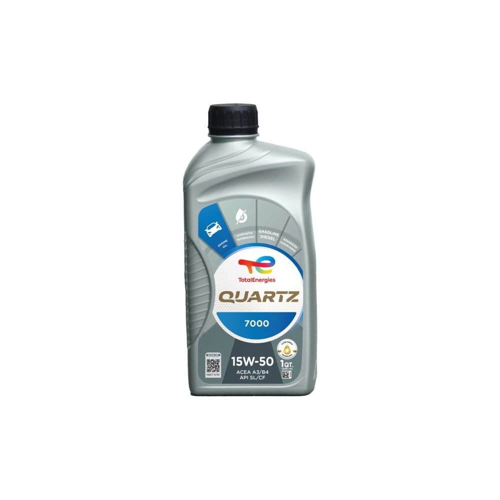 Imagen referencial del envase de QUARTZ 7000 15W-50: litro