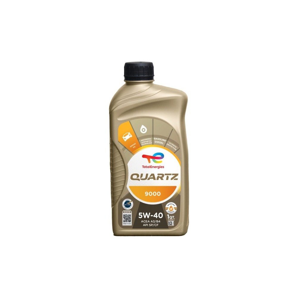 Imagen referencial del envase de QUARTZ 9000 5W-40: litro