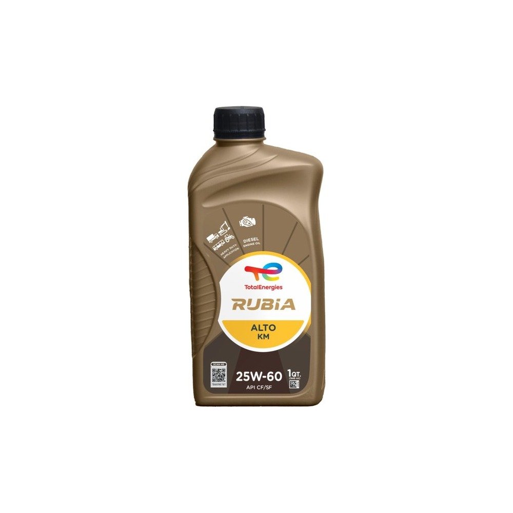 Imagen referencial del envase de RUBIA ALTO KM 25W-60: litro