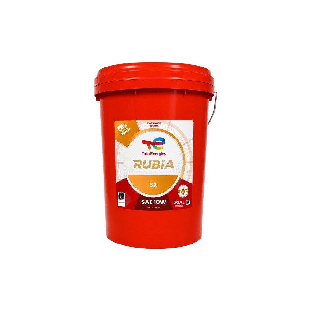Imagen referencial del envase de RUBIA SX 10W: balde 5 gal