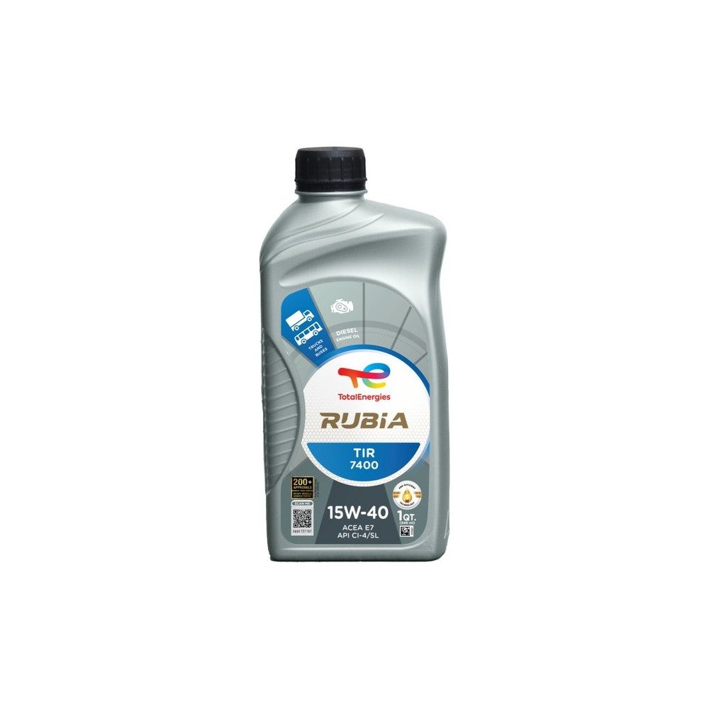 Imagen referencial del envase de RUBIA TIR 7400 15W-40: litro
