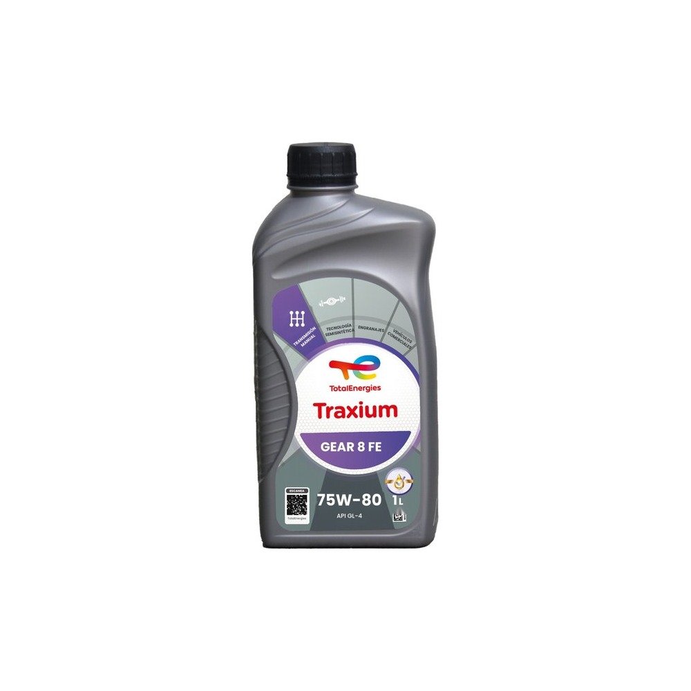 Imagen referencial del envase de TRAXIUM GEAR 8 FE 75W-80: litro